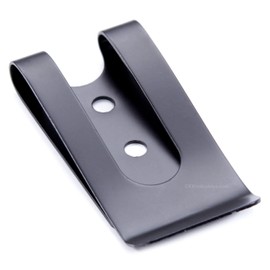 HolsterSmith - Universal Metal Belt Clip - fits up to 2.0 inch Belts - Tactical Black Finish – 1 Pack - for KYDEX Holsters, Sheaths, Cell Phone Cases, Money Clips