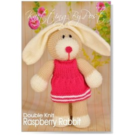 Knitting Pattern Raspberry Rabbit from Knitting by Post - Spring is in The Air with This Sweet Bunny in Biege, Cream and Pink