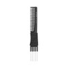 T4B LUSSONI LIFT COMB LC 200 Bruchfester Carbon Toupierkamm, Gabelkamm Aus Metall, Antistatisch 28 x 6 x 190mm