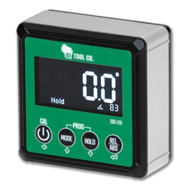 2023 Revised! Wisconsin Tool Magnetic Digital Electronic Level and Angle Finder Gauge and Bevel Box, Programmable High-Contrast Angle Measurement Tool with Storage Pouch, Batteries Included