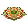 Handicraft Storeroom Acrylic Decorative Rangoli Set (Multicolour)