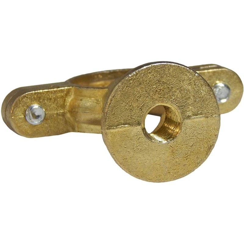 Zamak Pipe Clamps Brass-Plated 12-35 mm Pack of 10 Size