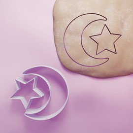 Moon and Star Cookie Cutter - 3 Sizes Ramadan Eid