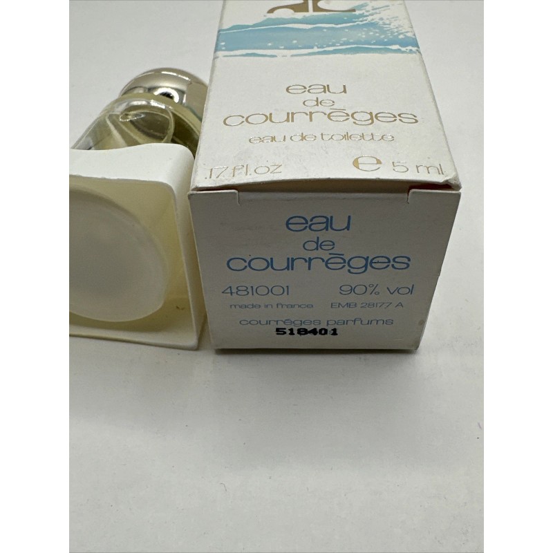 COURREGES EAU de COURREGES PERFUME/EAU DE TOILETTE MINI.17oz/5ml Splash “