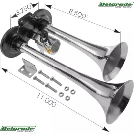 Automann 562.1303 Air Horn 105 db. 12V Replaces Mack 38MR3598 - Universal