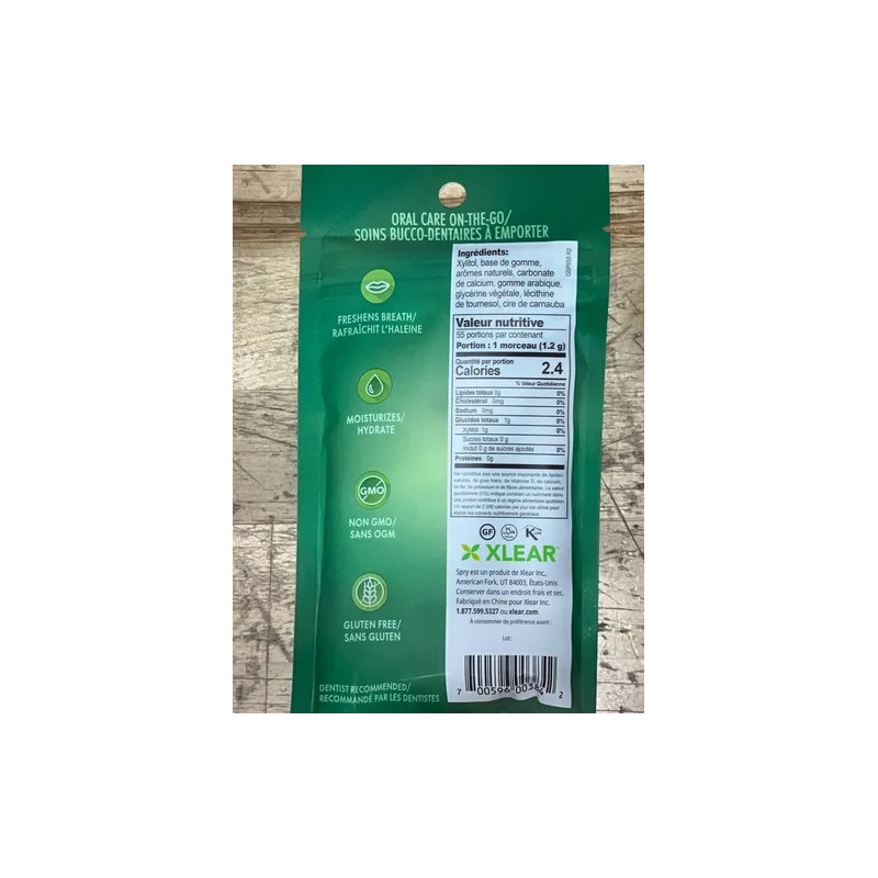 Spry Chicles Spry On The Go Fresh Natural Con Xilitol,