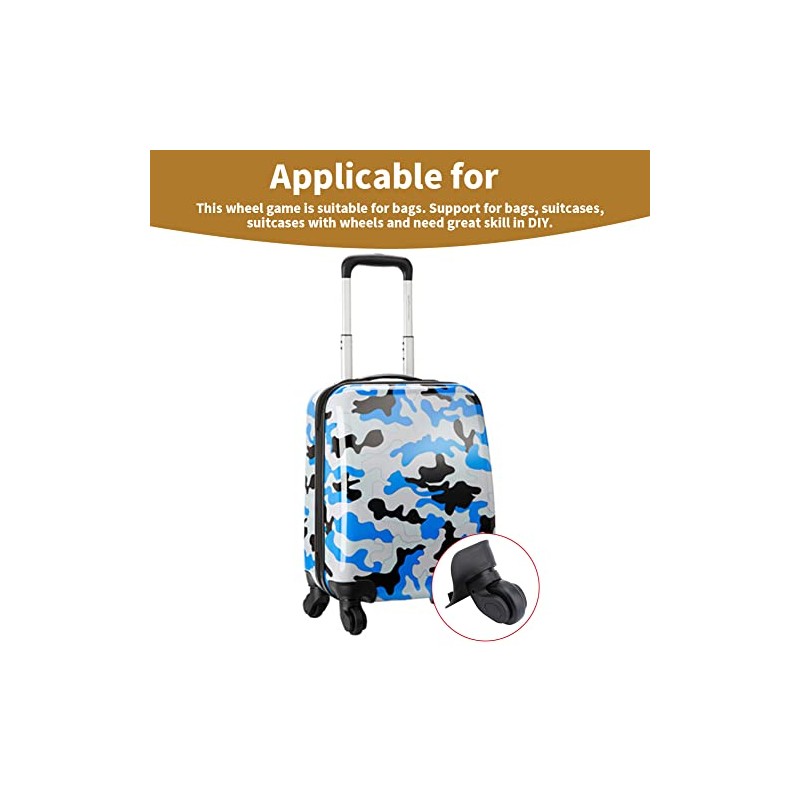 Suitcase Luggage Wheels, 2pcs Universal Suitcase Wheel for Travel Case