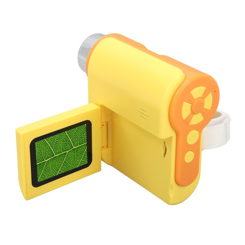 Kids Microscope Camera 2in Screen 1000X Magnification Adjustable LED 1080P