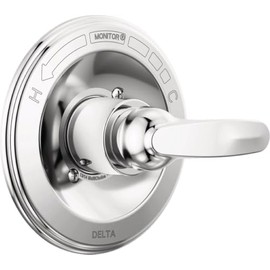 Delta Foundations 13 Series Single-Function Valve Trim Kit, Chrome Handle Set for Shower Faucet System, Chrome BT13010 (Valve Not Included)