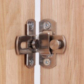 JPAR Sliding Door Lock Latch, Corner Type Small 3ea