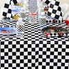 SINGOMON 2 Packs Black and White Checkered Table Cloths Buffalo