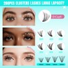 Lash Clusters Wispy 280PCS Eyelash Extension 30D Cluster Lashes Individual
