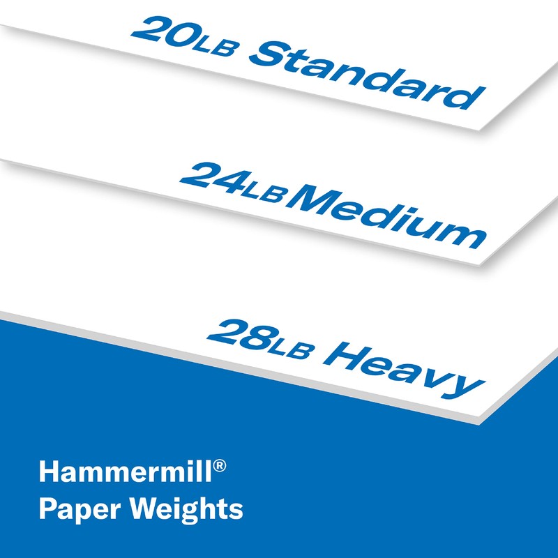 Hammermill Printer Paper, Great White 30% Recycled Paper, 8.5 x