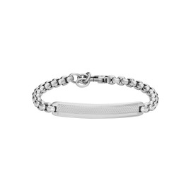 Fossil Knox JF04767040 - Bracelet Argenté en Acier Inoxydable Pour Homme, Waist Unique, Stainless Steel Stainless Steel, Pas UNE Pierre Précieuse, Waist Unique, Stainless Steel