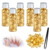 dsDAEDK 6 Bottles Gold Leaf Flakes, Gold Leaf for Crafts,
