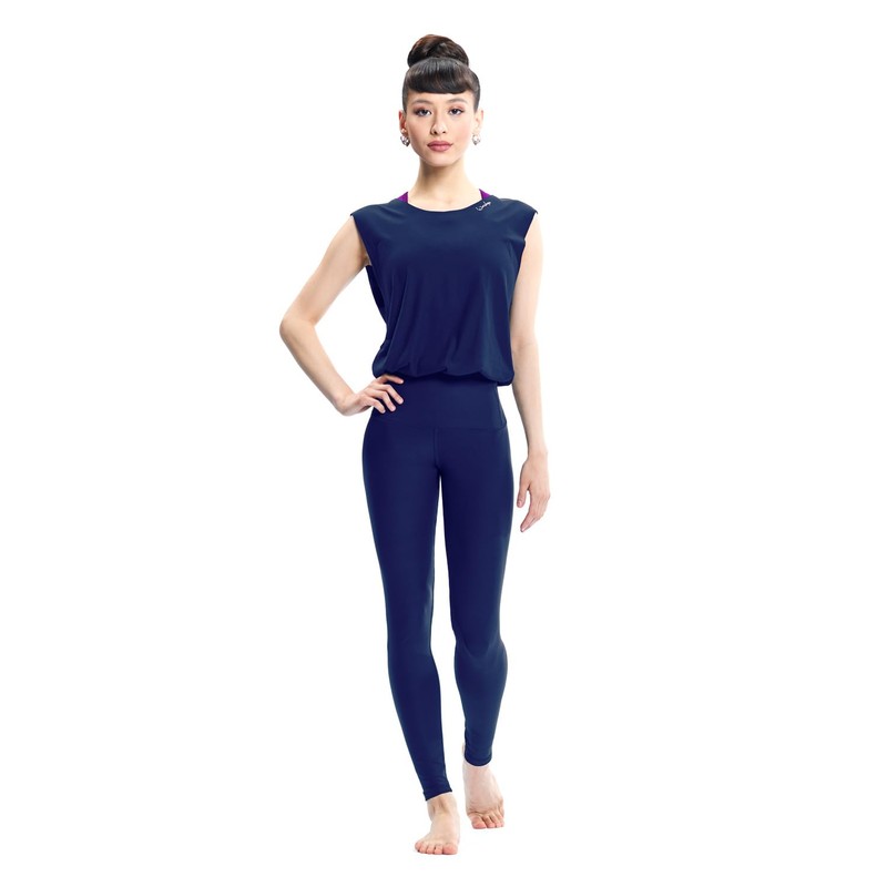 Winshape JS102LSC Women's Functional Comfort Jumpsuit, Blue, JS102LSC-DARK-BLUE-XXL