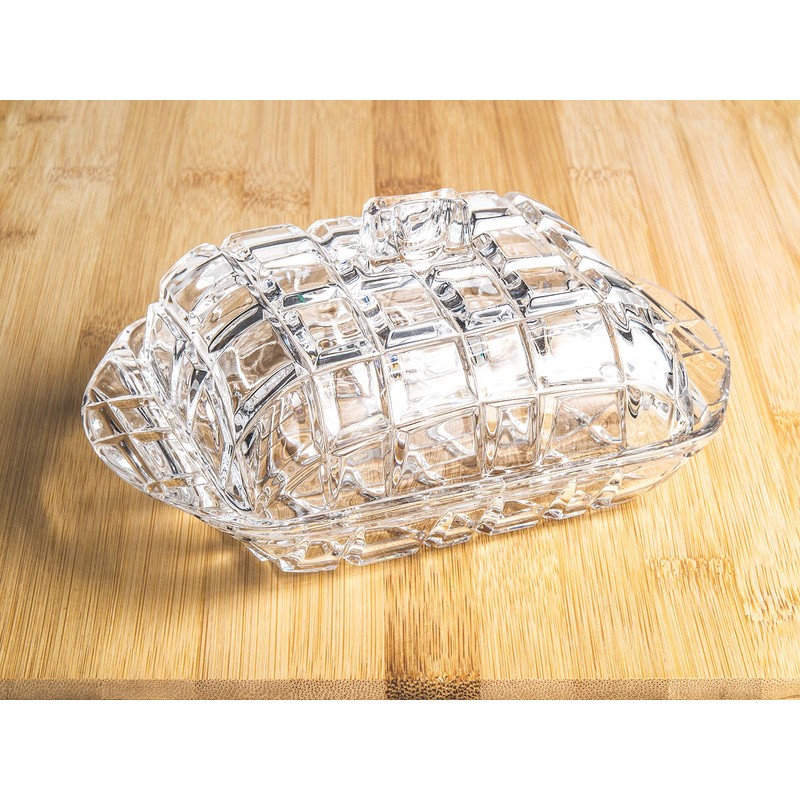 Butter Dish - Cheese Dish - Covered - Cut Crystal