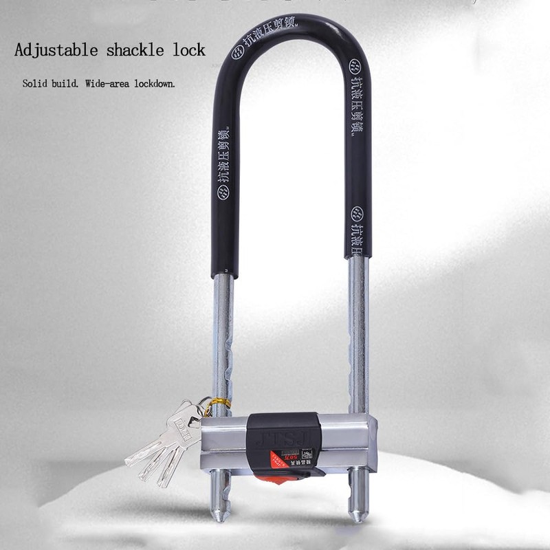 Adjustable Shackle Lock - U-Shape Shackle Lock - Bicycle Lock,