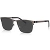 AVAWAY Mens Black Polarized Sunglasses Metal Rectangle Frame UV Protection