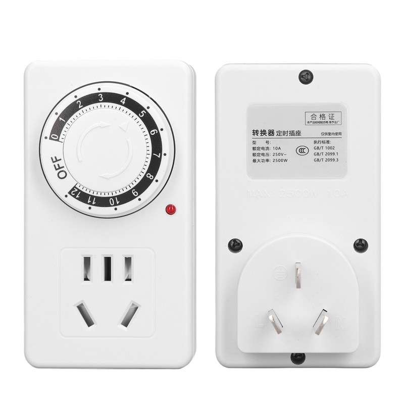 Smart Timing Socket 12 Hour Countdown Overcharging Automatic Power Off