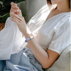 BISONSTRAP Leather Watch Straps, Soft Replacement Straps with Polished Buckle, 8 mm, 10 mm, 12 mm, 14 mm, 16 mm, 18 mm, 19 mm, 20 mm, Light purple with rose gold buckle, Strap.