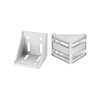 sourcing map 4Pcs Inside Corner Bracket Gusset, 78x78x79mm 8080 Angle
