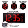 AcuRite Large Digital LED Oversized Wall Clock with Date, Temperature