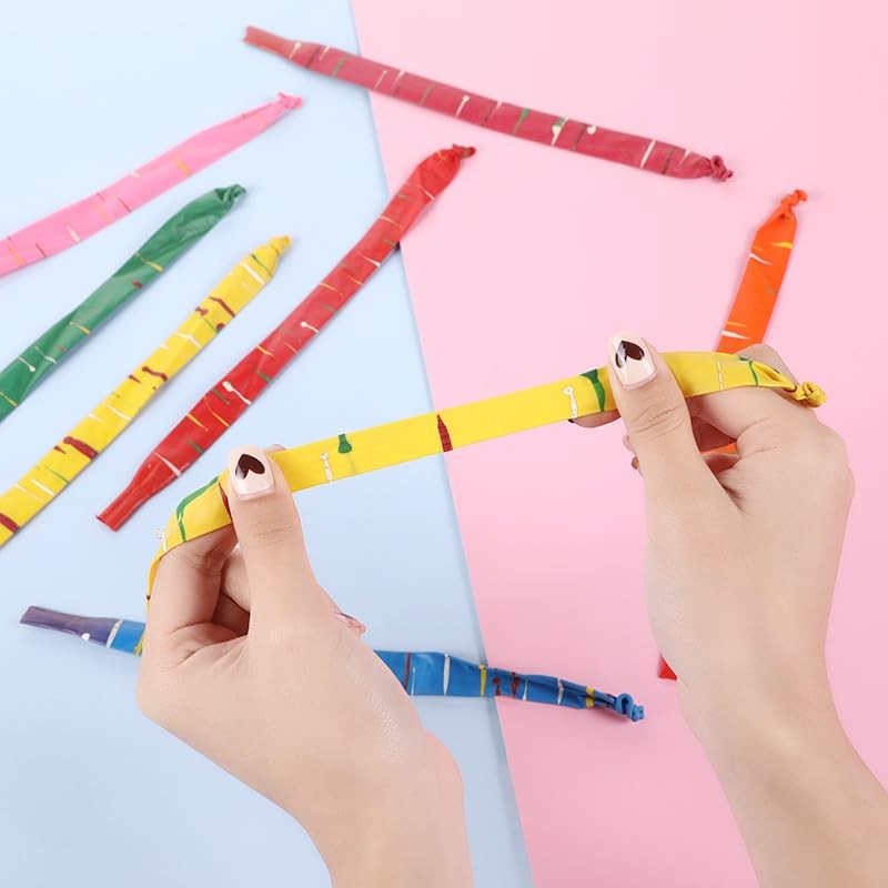 100 Pcs Colorful Long Cry Flying Rocket Balloons for Party