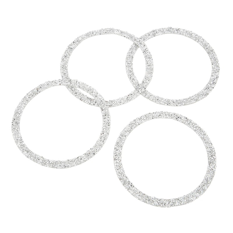 4PCS Bling Car Speaker Cover Vehicle Door Audio Speaker Reflective