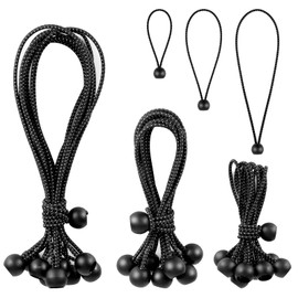 Ball Bungee Cords 4,6,9 Inch 3 Sizes,30 PCS Tarp Bungee Balls Heavy Duty Canopy Tarp Tie Cords for Camping, Shelter ,Cargo,Tent Poles with UV Resistant
