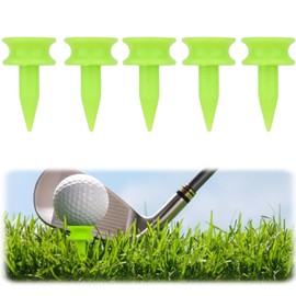 KIQAWEE 150Pcs Green Castle Golf Tees, Golf Tees Plastic, 25mm Small Castle Tees, Highly Visible Bright Colors, Durable Winter Golf Tees