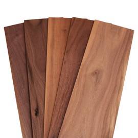 Barrington Hardwoods Natural Walnut Thin Sawn Lumber Board Blanks 1/8" x 4" (25pcs) (1/8" x 4" x 12")