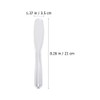 Minkissy 4pcs Cosmetic Spatula Plastic Facemask Stirring Stick Makeup Scoop