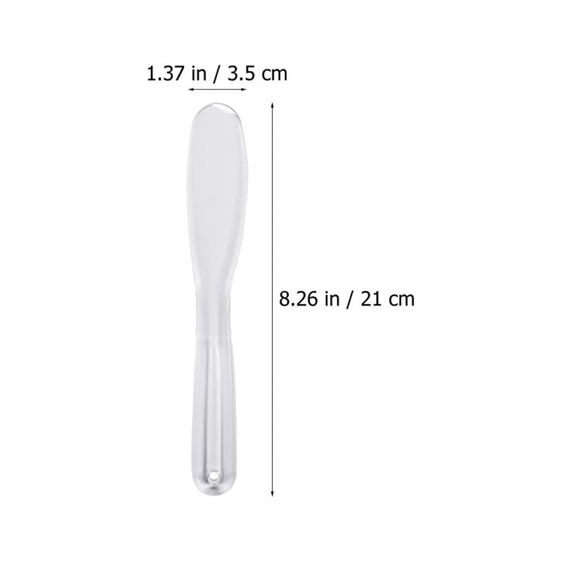 Minkissy 4pcs Cosmetic Spatula Plastic Facemask Stirring Stick Makeup Scoop