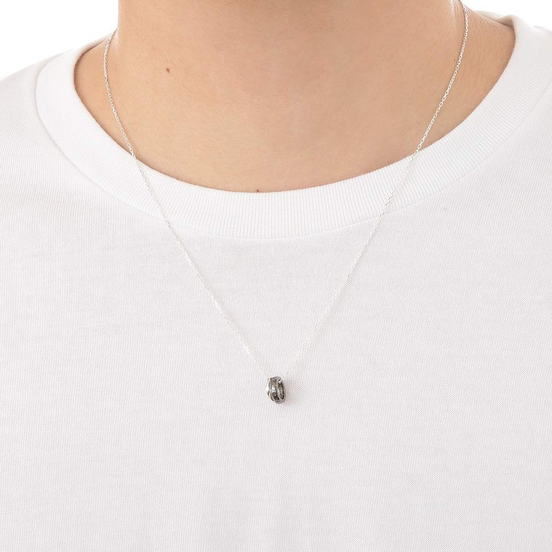 The Kiss PN-SN505 Peanuts Snoopy Silver Men's Necklace