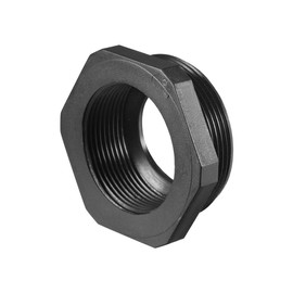 sourcing map Threaded Reducing Bushings Nylon Connector Adaptor M40 Male Thread to M32 Female Thread Black