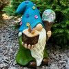 Garden Gnome - Solar Magician Gnome Figurine - 9.45 Inch
