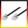 Wentronic Modular Cable 2x RJ11 Connectors 4-Way Coated Black 6m