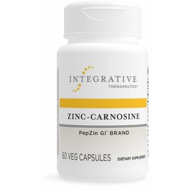 Integrative Therapeutics Zinc-Carnosine - Digestive & Gut Health Support* - GI Tract Supplement - Vegan, Gluten-Free & Dairy-Free - 60 Capsules (60 Servings)