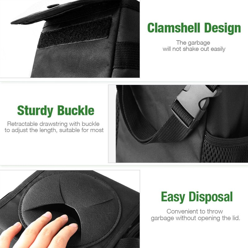 Universal Car Bin Trash Can with Lid Waterproof Storage Dustbin