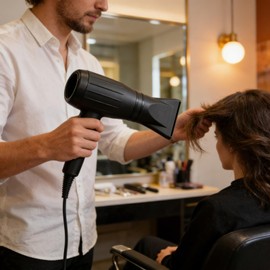 Professional Black Universal Plastic Hair Dryer, Wide Design Only for Outer Diameter 4.2cm to 4.6cm, Convenient Blow Dryer Attachment