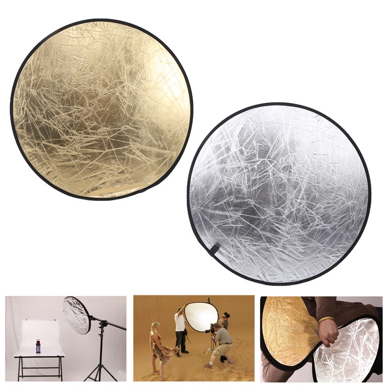 110cm Round Reflector 2 in 1 Collapsible Round Photography Reflector