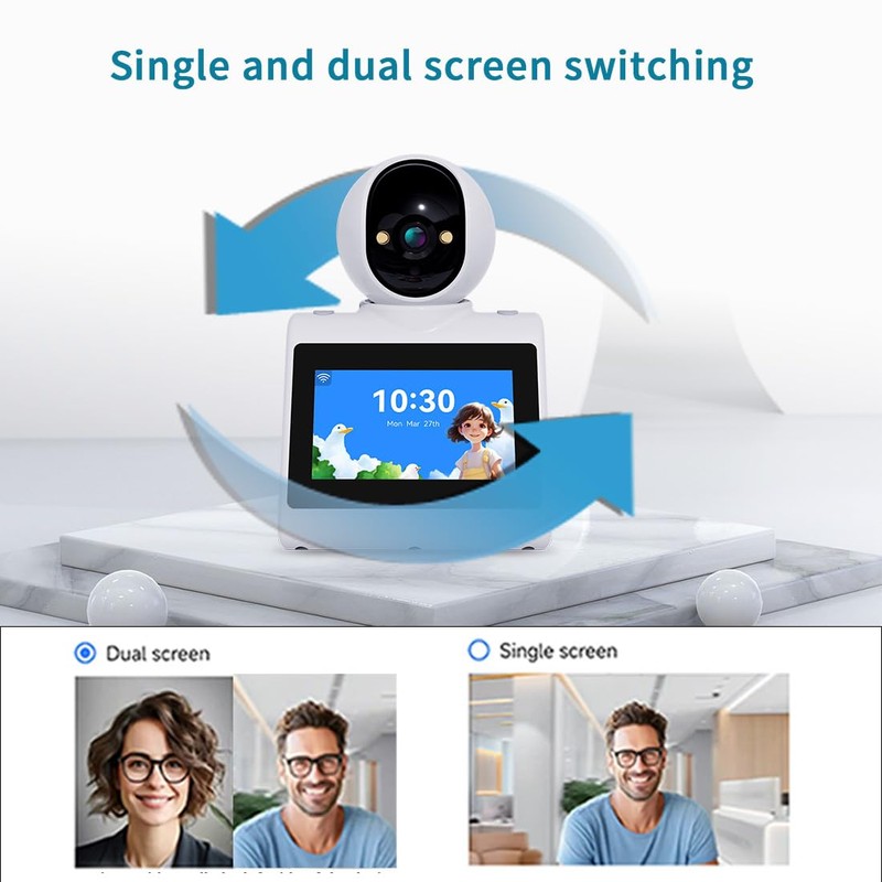 CIAJIE Two Way Video Camera,Indoor Home Security Cameras Pet Dog