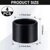 HINZIC 4Pcs Black Light Socket Shade Rings 1-1/2 Metal Lamp