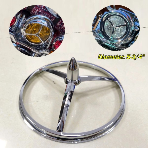 Unbranded 5-3/4" Bullet Style Headlamp Trim For Harley Sportster Iron