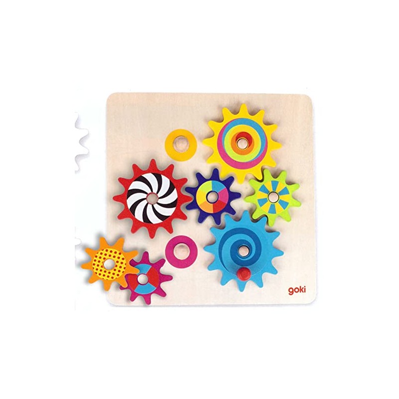 Zahnradspiel: 20,5 x 20,5 x cm, Holz, 8 Teile, per