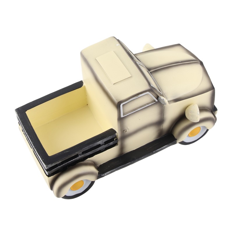 Solar Flower Pot Retro Pickup Truck Planter with Fairy Light