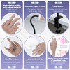 Practice Hand for Acrylic Nails, Flexible Bendable Fake Hand with
