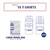 Hefty Shrink-Pak Large Travel Bags - Airtight Storage Bags for