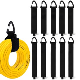 MYTOAU 10Pack Extension Cord Organizer,Duty Storage Strap,Hook-and-Loop Storage Straps with Triangular Buckle to Hang on Walls for Cables,Wires,Rope,Hoses,Organization for Home,Garage or Workshop